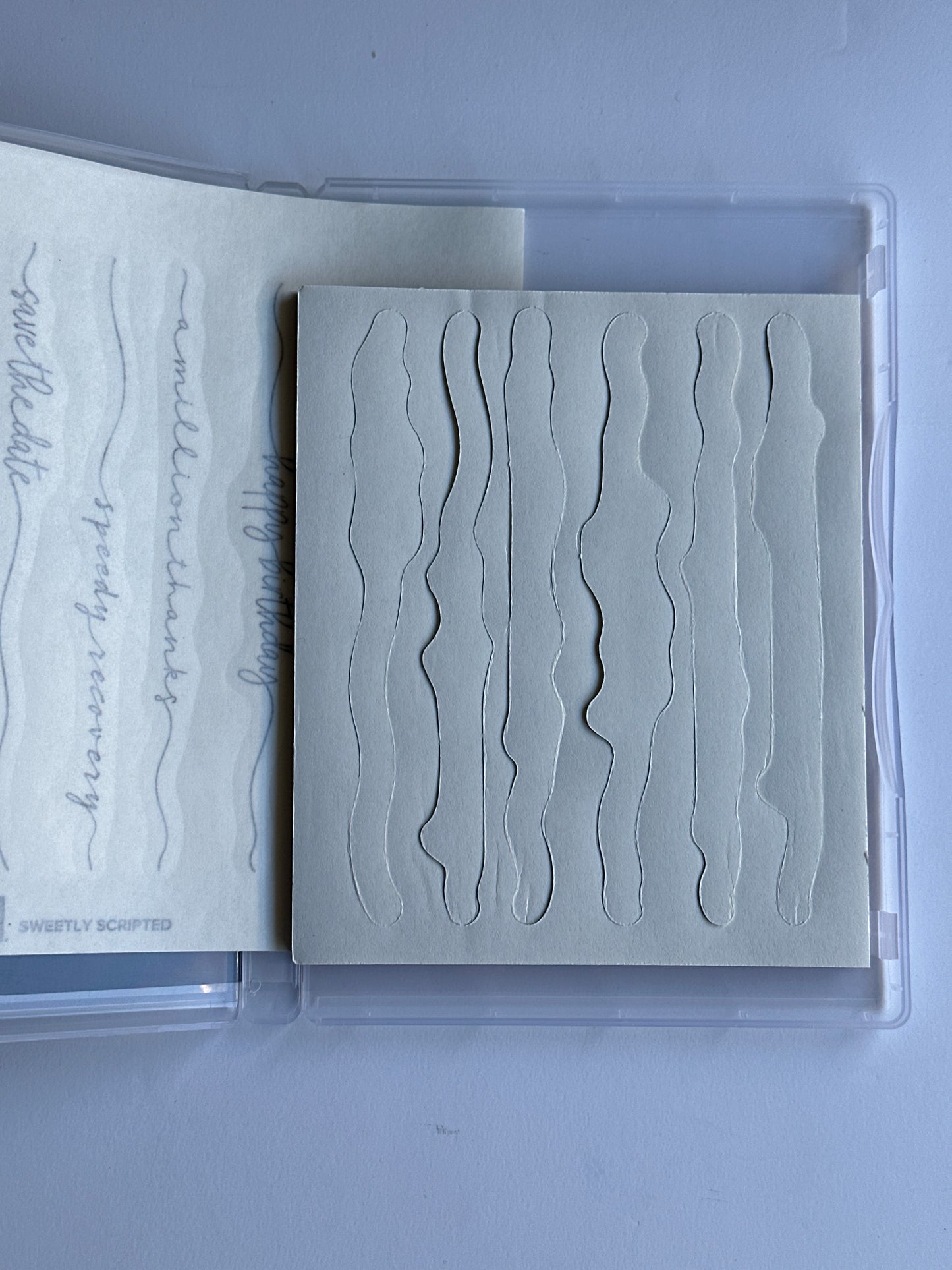 Sweetly Scripted | Retired Cling Mount Stamp Set | BRAND NEW, NEVER USED | Stampin' Up!
