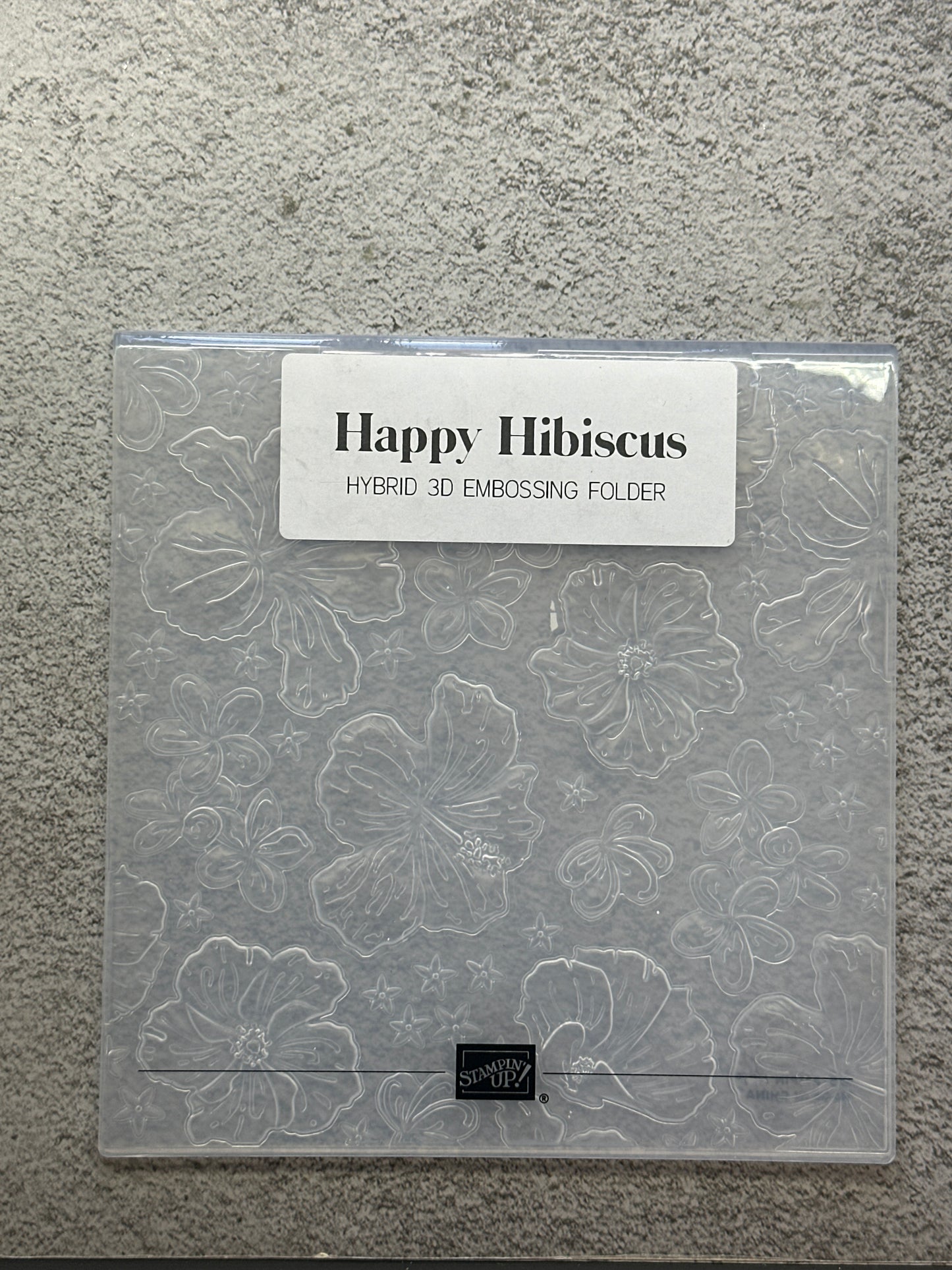 Happy Hibiscus Bundle | Retired Photopolymer Mount Stamp Set, Embossing Folder and Dies | Stampin' Up!