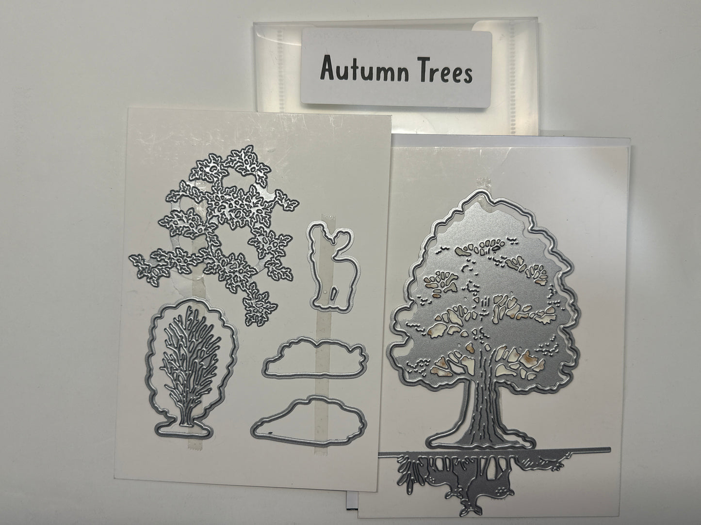 Autumn Trees Bundle | Retired Cling Mount Stamp Set and Dies | Stampin' Up!