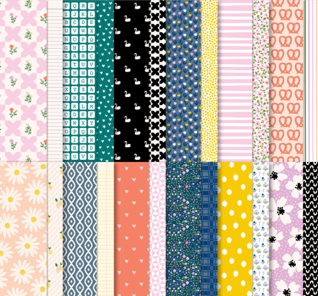 Delightfully Eclectic DSP | 48 Sheets - Full Pack | Brand New, Unopened | Stampin' Up!