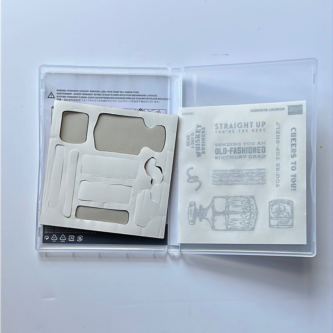 Whiskey Business | Retired Cling Mount Stamp Set | Stampin' Up!
