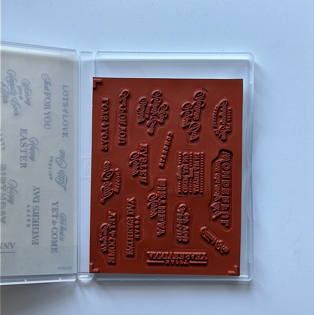 Celebrating You | Retired Cling Mount Stamp Set | Stampin' Up!
