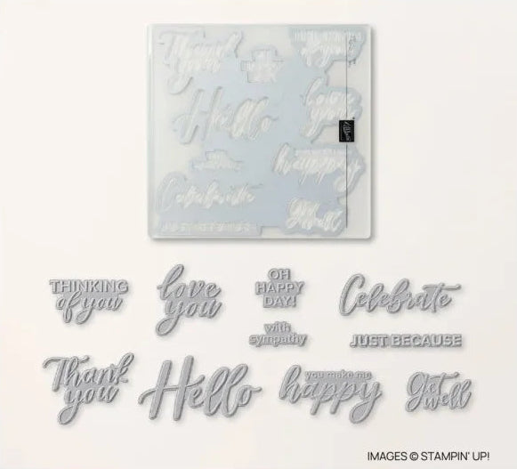 Thoughtful Moments Hybrid Embossing Folder / Dies | Retired Die Collection and Folder | Stampin' Up!