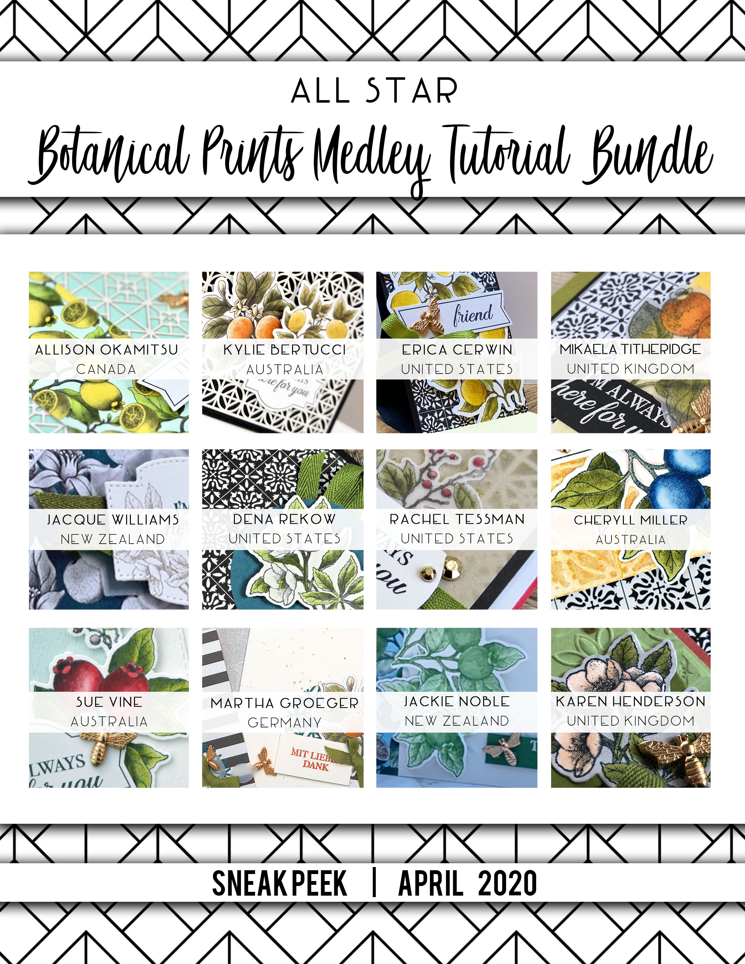 Botanical Prints Medley Tutorial with 12 Videos! – Kylie's Store