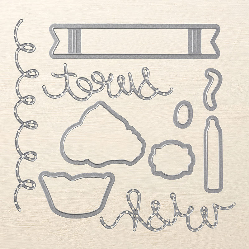 Cupcake Cutouts Framelits Dies | Retired Framelits Collection | BRAND NEW