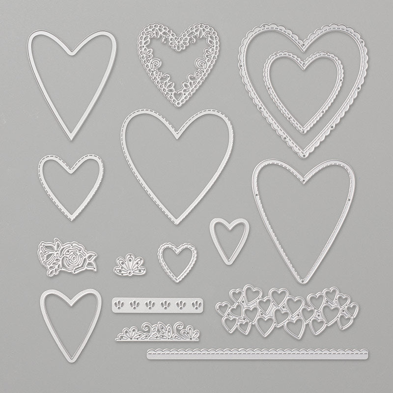 Be Mine Stitched Framelits Dies | Retired Framelits/Dies