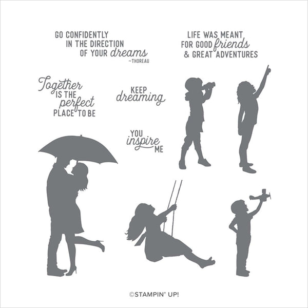 Silhouette Scenes | Retired Cling Mount Stamp Set | Stampin' Up!