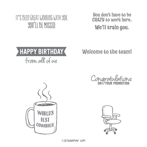 Welcome to the Team | Retired Cling Mount Stamp Set | Stampin' Up!