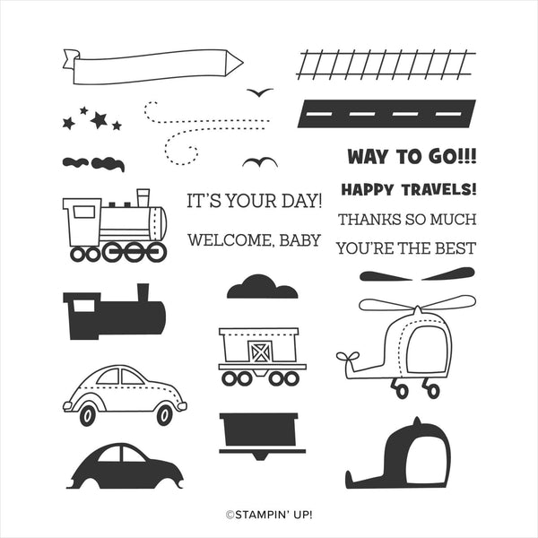 Moving Along | Retired Photopolymer Stamp Set | Stampin' Up!