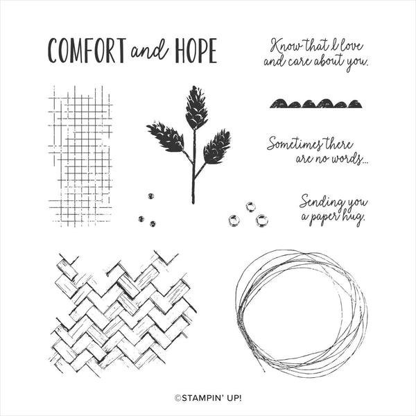 Comfort & Hope | Retired Cling Mount Stamp Set | Stampin' Up!