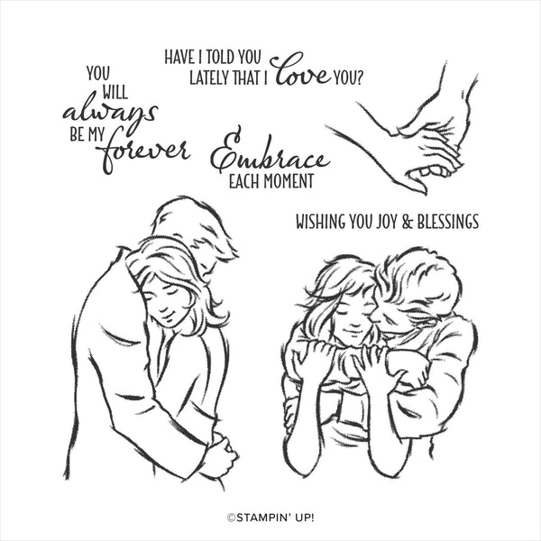 Embrace Each Moment | Retired Cling Mount Stamp Set | Stampin' Up!