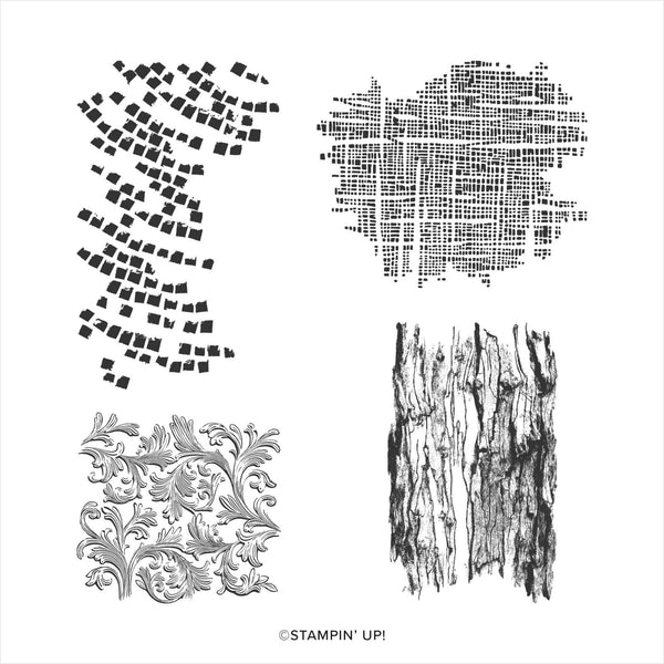 Textured Essentials | Retired Cling Mount Stamp Set | Stampin' Up!