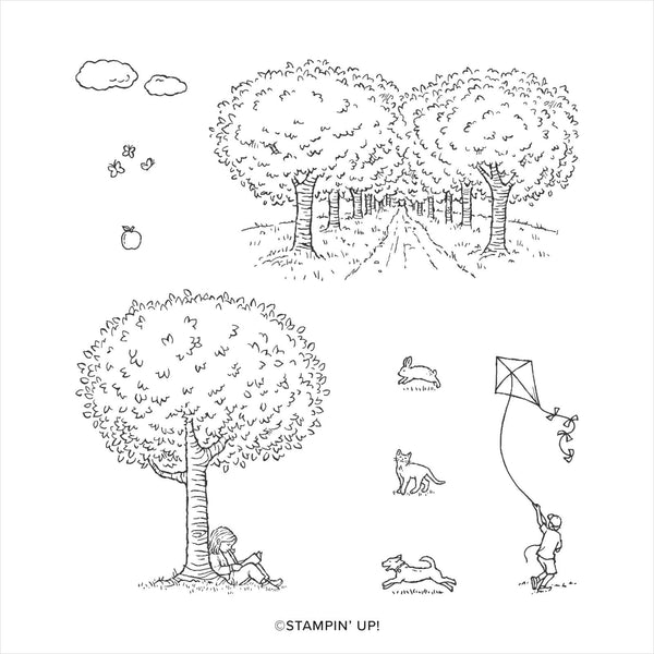 Summer Days | Retired HOST Cling Mount Stamp Set | Stampin' Up!