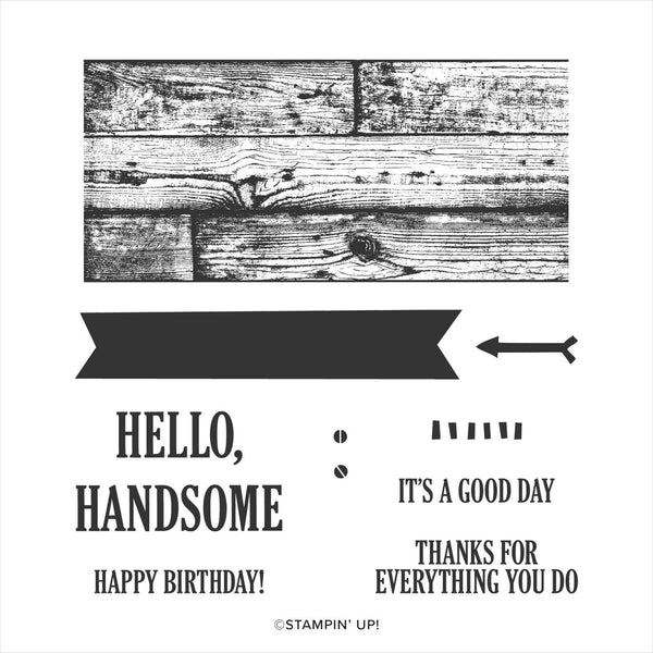 Pallet Thoughts | Retired Cling Mount Stamp Set | Stampin' Up!