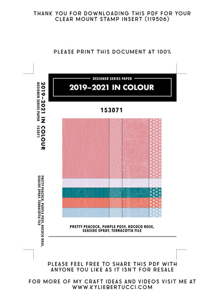 Kylie's #loveitchopit and Storage Clear Insert PDFs (Instant Download)