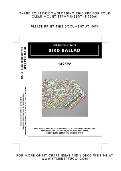 RETIRED Kylie's #loveitchopit and Storage Clear Insert PDFs (Instant Download)