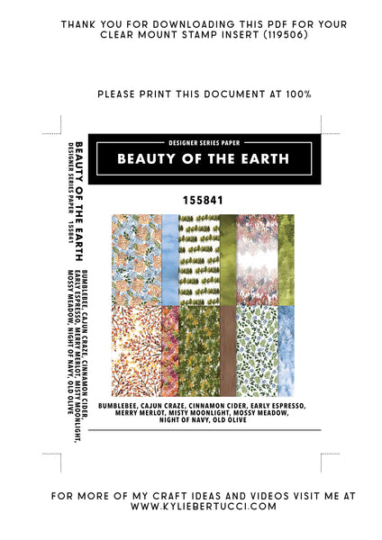 Kylie's #loveitchopit and Storage Clear Insert PDFs (Instant Download)