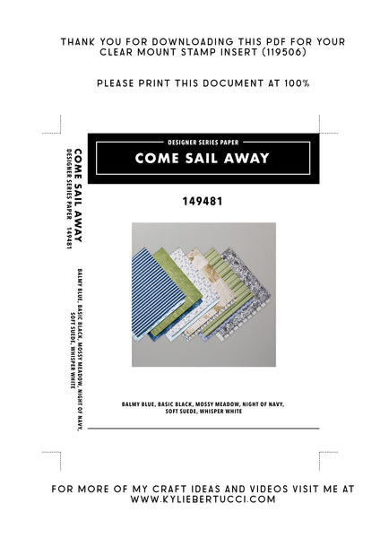 RETIRED Kylie's #loveitchopit and Storage Clear Insert PDFs (Instant Download)