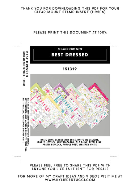 RETIRED Kylie's #loveitchopit and Storage Clear Insert PDFs (Instant Download)