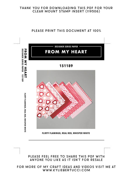 RETIRED Kylie's #loveitchopit and Storage Clear Insert PDFs (Instant Download)