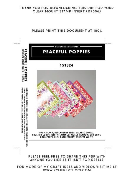 RETIRED Kylie's #loveitchopit and Storage Clear Insert PDFs (Instant Download)