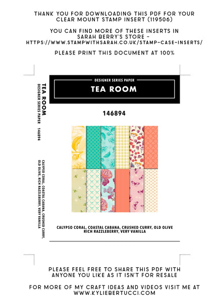 RETIRED Kylie's #loveitchopit and Storage Clear Insert PDFs (Instant Download)