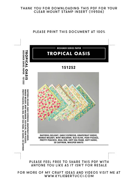 RETIRED Kylie's #loveitchopit and Storage Clear Insert PDFs (Instant Download)