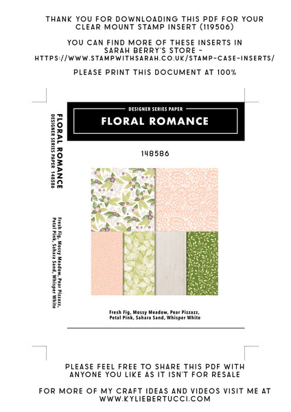 RETIRED Kylie's #loveitchopit and Storage Clear Insert PDFs (Instant Download)