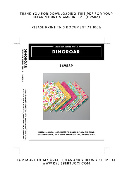 RETIRED Kylie's #loveitchopit and Storage Clear Insert PDFs (Instant Download)