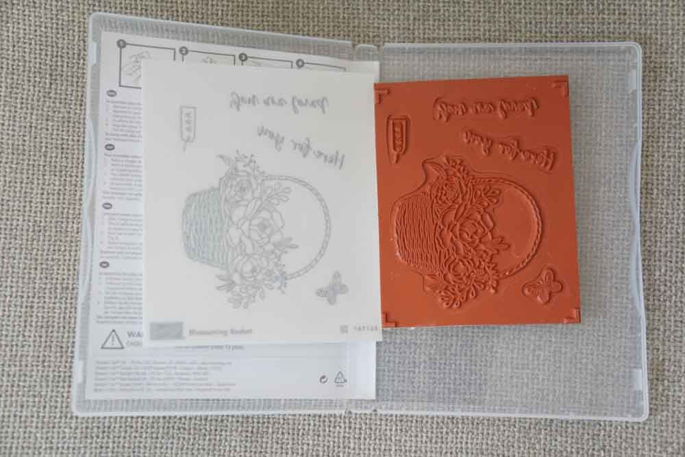 Blossoming Basket | Clear Mount Saleabration Stamp Set | SAB | Brand New, Never Used