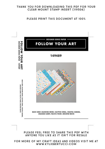 RETIRED Kylie's #loveitchopit and Storage Clear Insert PDFs (Instant Download)