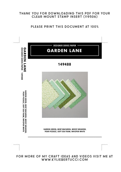 RETIRED Kylie's #loveitchopit and Storage Clear Insert PDFs (Instant Download)