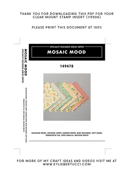 RETIRED Kylie's #loveitchopit and Storage Clear Insert PDFs (Instant Download)