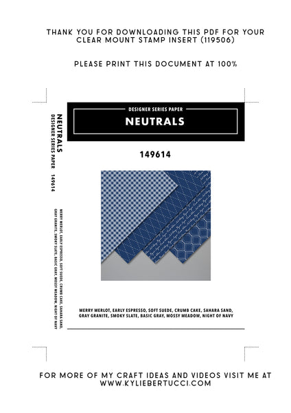 RETIRED Kylie's #loveitchopit and Storage Clear Insert PDFs (Instant Download)