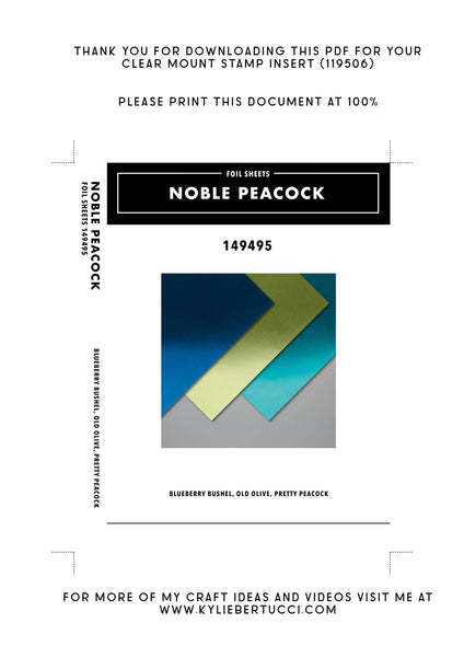 RETIRED Kylie's #loveitchopit and Storage Clear Insert PDFs (Instant Download)