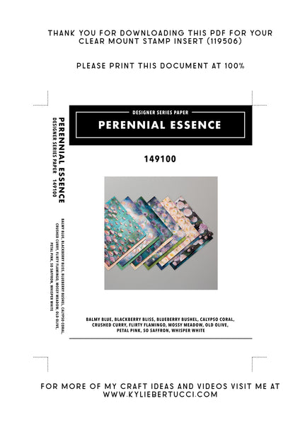 RETIRED Kylie's #loveitchopit and Storage Clear Insert PDFs (Instant Download)