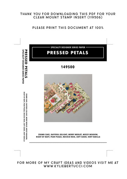 RETIRED Kylie's #loveitchopit and Storage Clear Insert PDFs (Instant Download)