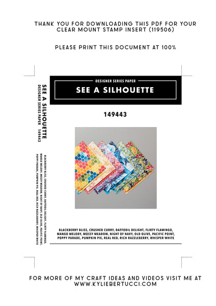 RETIRED Kylie's #loveitchopit and Storage Clear Insert PDFs (Instant Download)