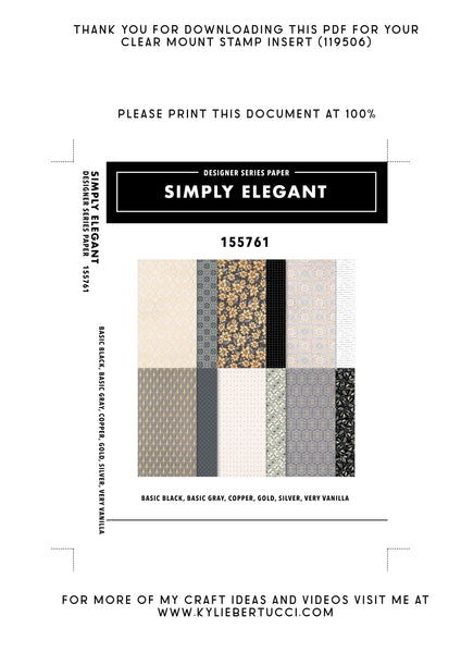 Kylie's #loveitchopit and Storage Clear Insert PDFs (Instant Download)