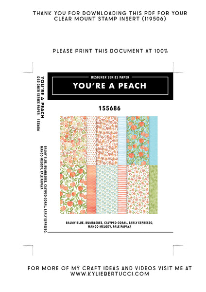 Kylie's #loveitchopit and Storage Clear Insert PDFs (Instant Download)