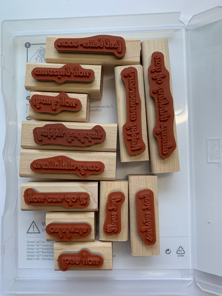 Express Yourself | Retired Wood Mount Stamp Set | Stampin' Up! – Kylie ...