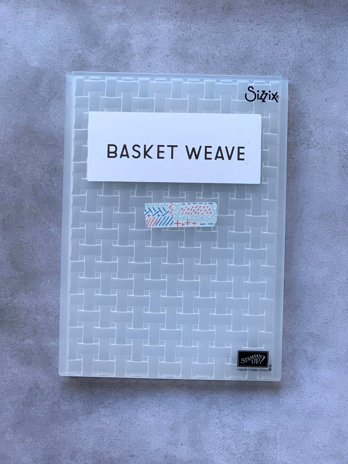 Basket Weave 3D Embossing Folder | Retired Embossing Folder | Stampin' Up!