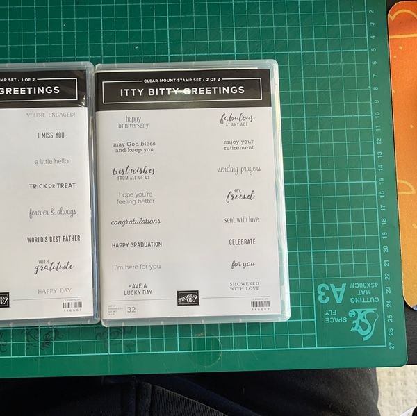 Itty Bitty Greetings | Retired Clear Mount Stamp Set | Stampin' Up!