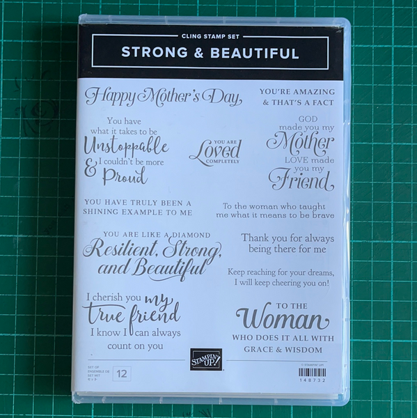 Strong & Beautiful | Retired Cling Mount Stamp Set | Stampin' Up!