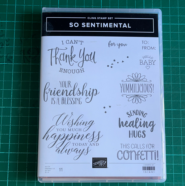 So Sentimental | Retired Cling Mount Stamp Set | Stampin' Up!