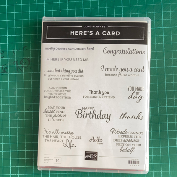 Here's a Card | Retired Cling Mount Stamp Set | Stampin' Up!