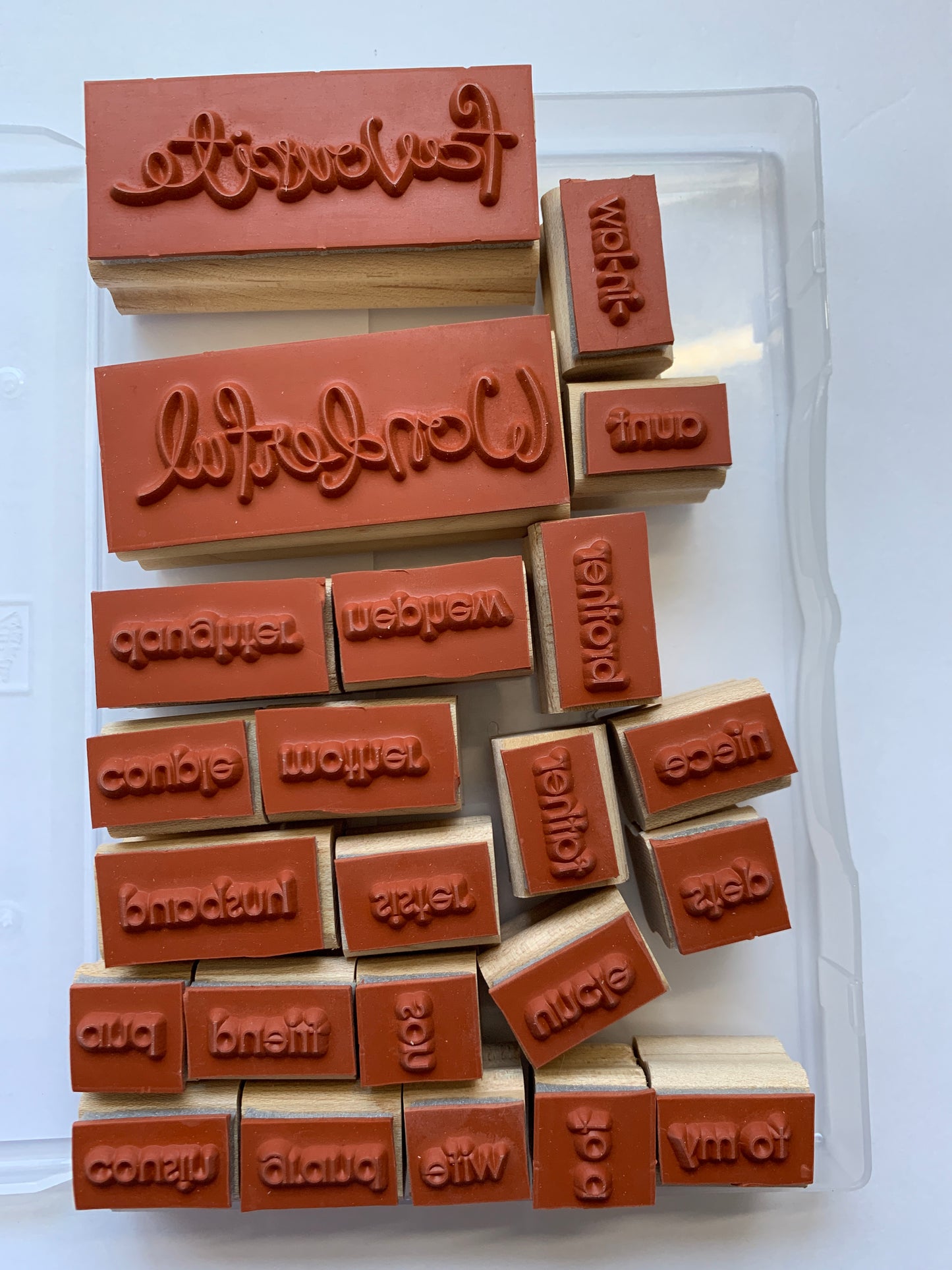 Wonderful Favourites | Retired Wood Mount Stamp Set | Stampin' Up!