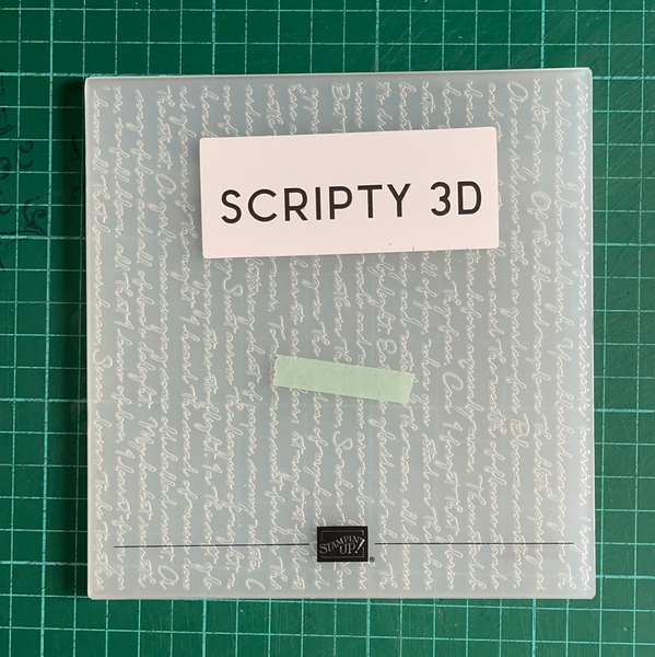 Scripty 3D Embossing Folder | Retired Embossing Folder | Stampin' Up!