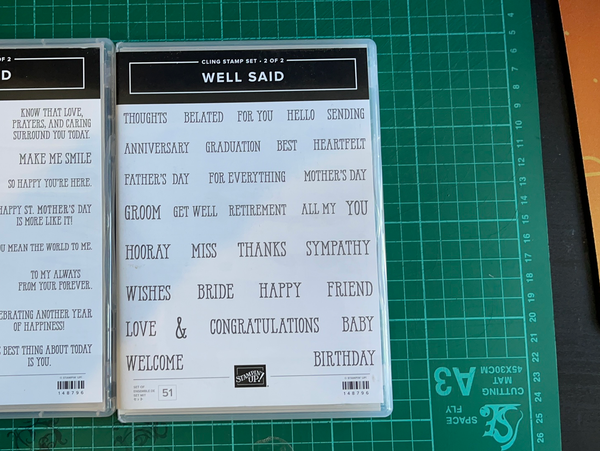Well Said | Retired Cling Mount Stamp Set | Stampin' Up!