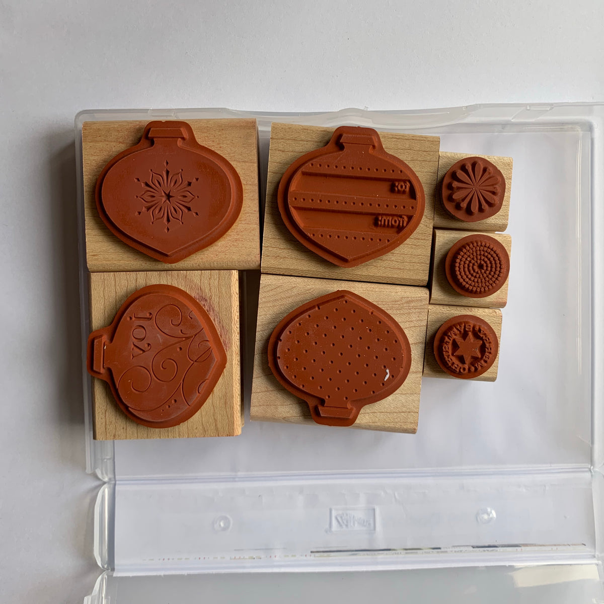 Delightful Decorations, Retired Wood Mount Stamp Set